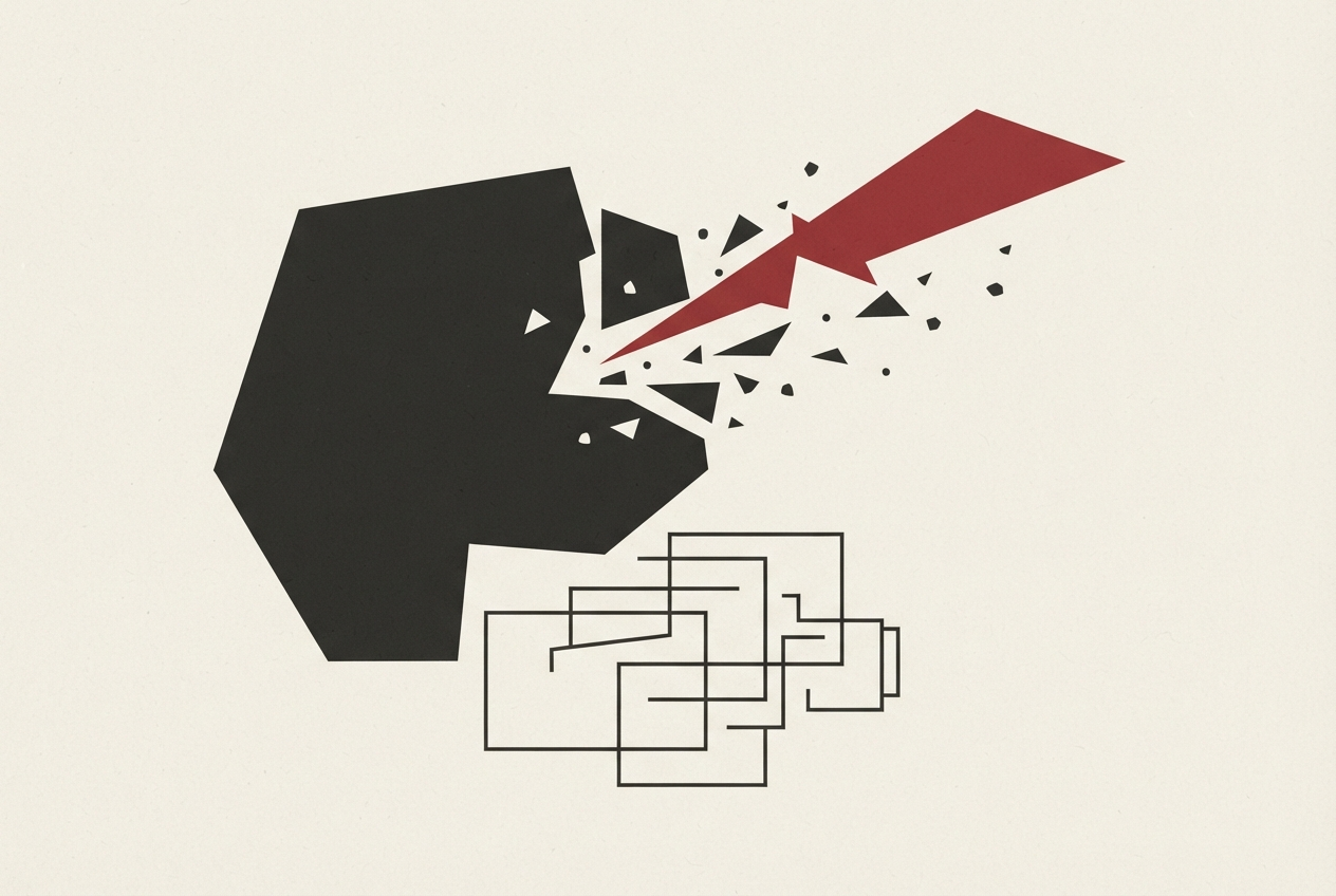 Abstract editorial illustration