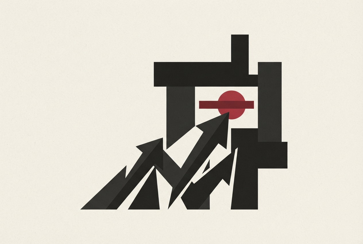 Abstract editorial illustration