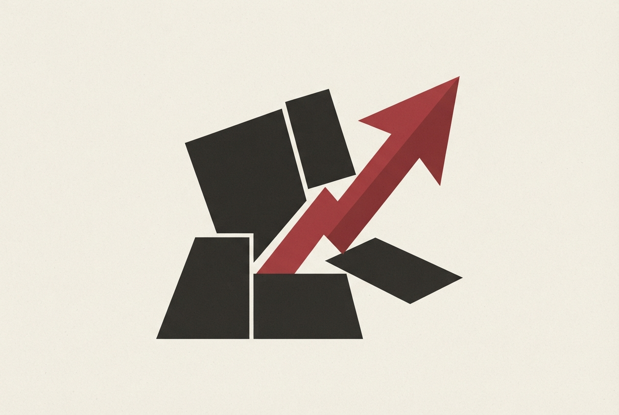 Abstract editorial illustration