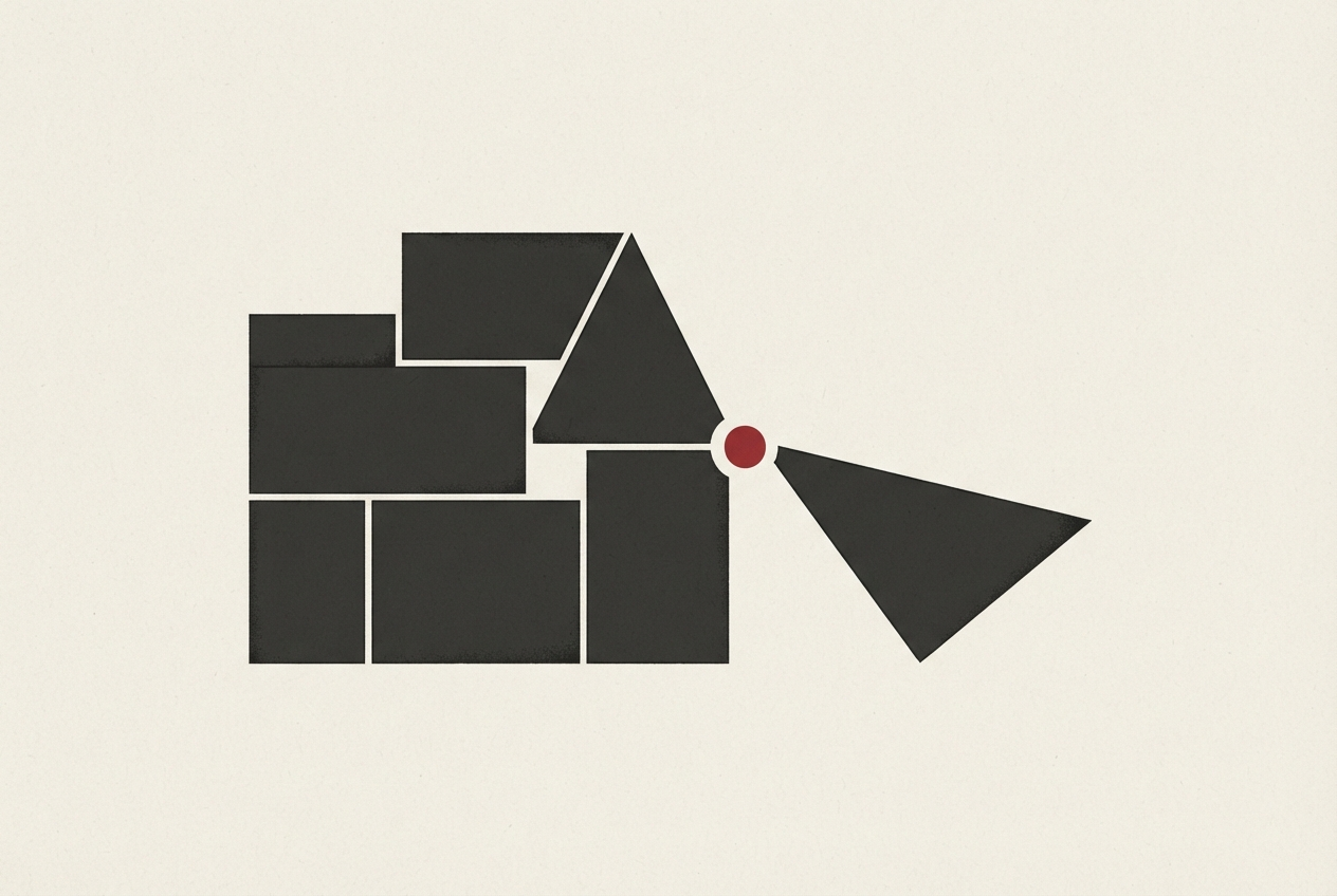 Abstract editorial illustration