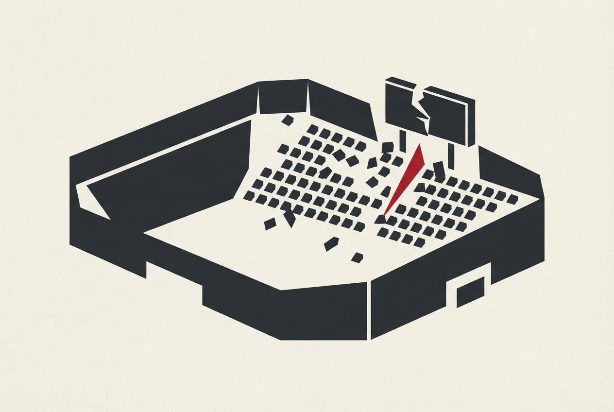 Abstract editorial illustration