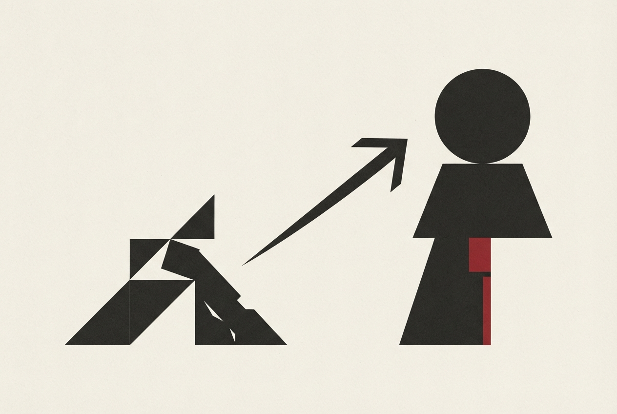 Abstract editorial illustration