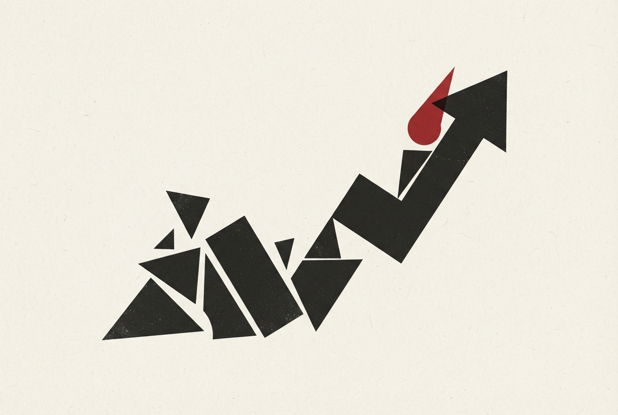 Abstract editorial illustration