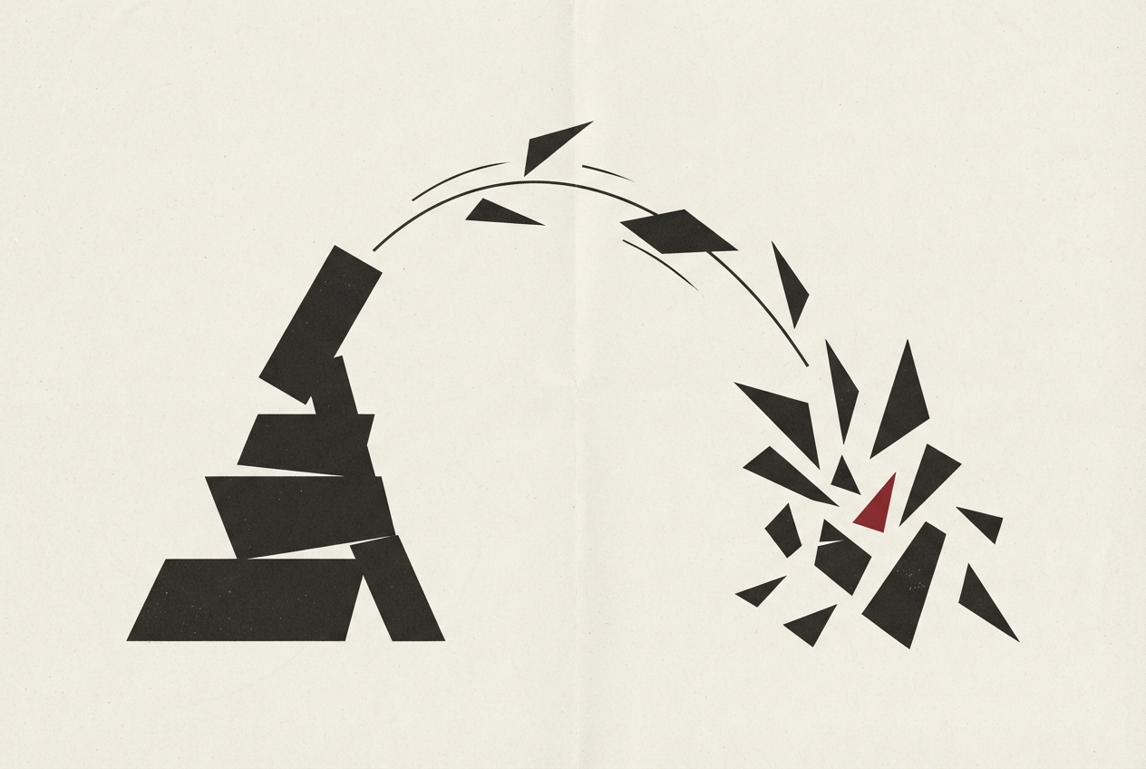 Abstract editorial illustration
