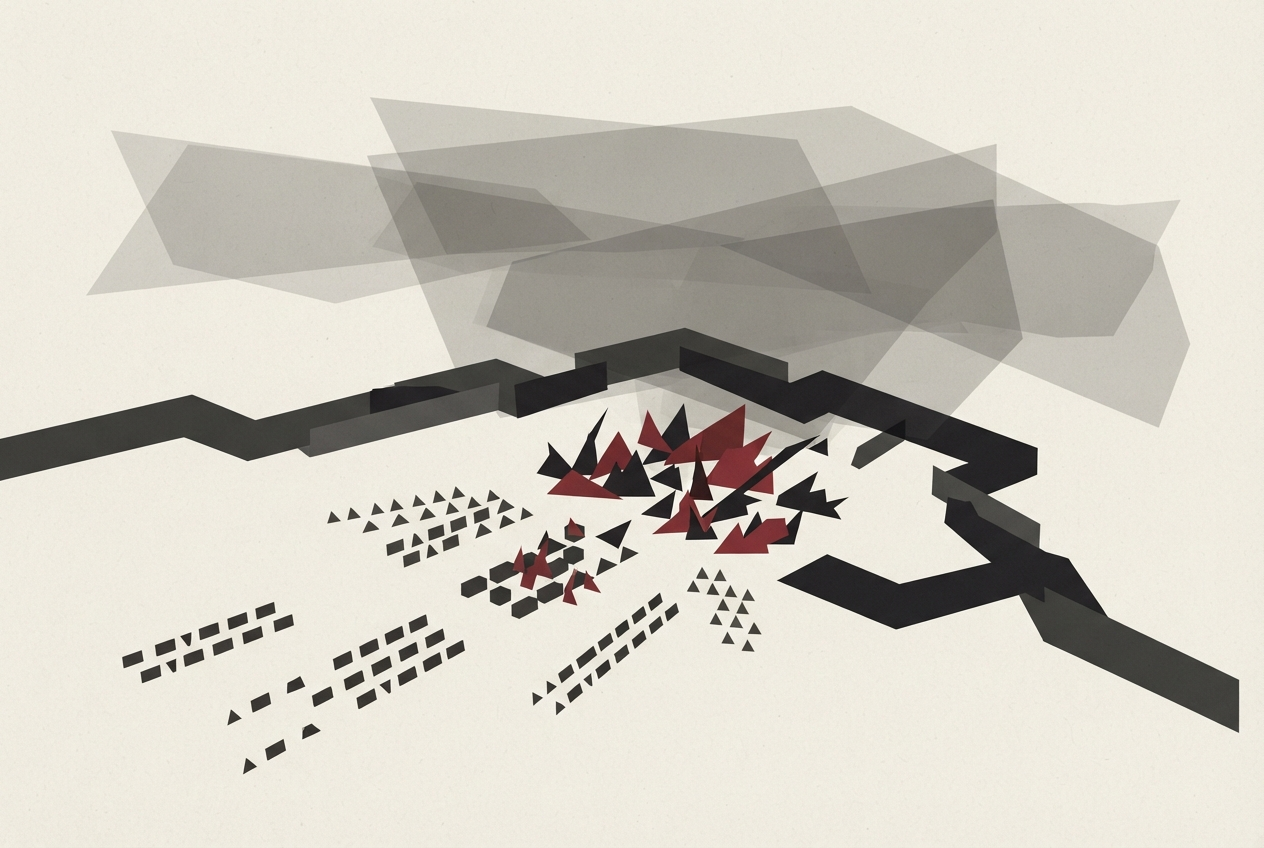 Abstract editorial illustration