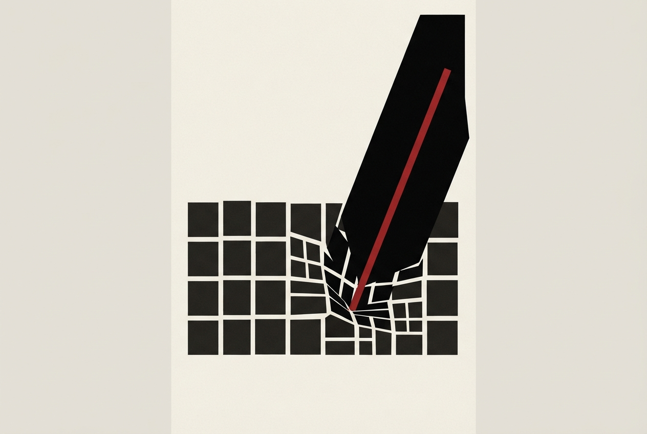 Abstract editorial illustration
