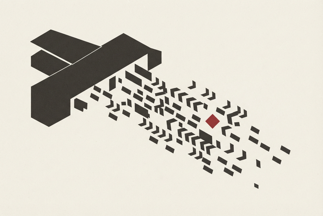 Abstract editorial illustration
