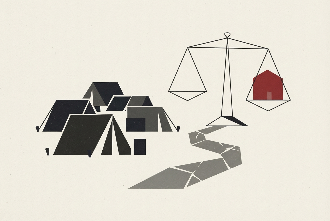Abstract editorial illustration