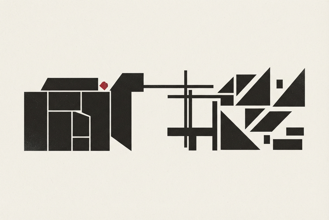 Abstract editorial illustration