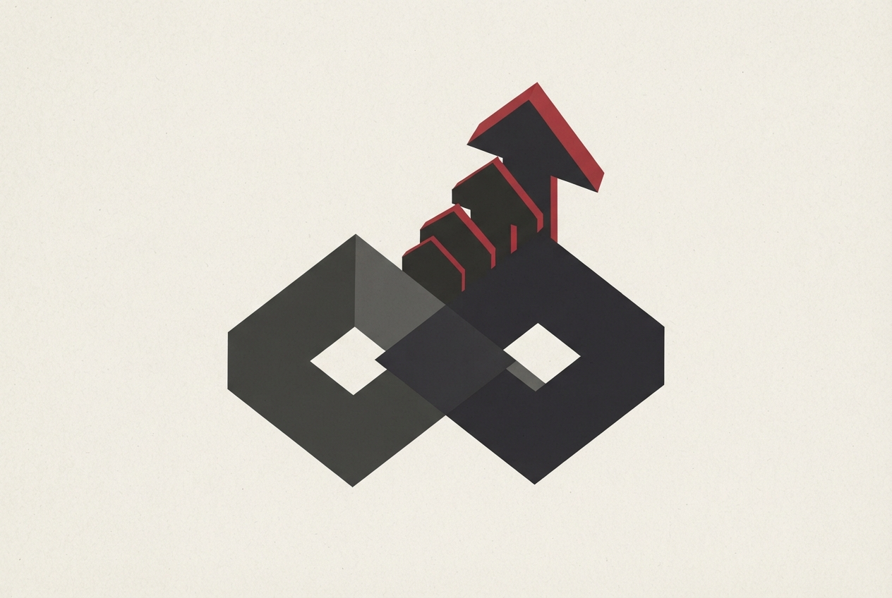 Abstract editorial illustration