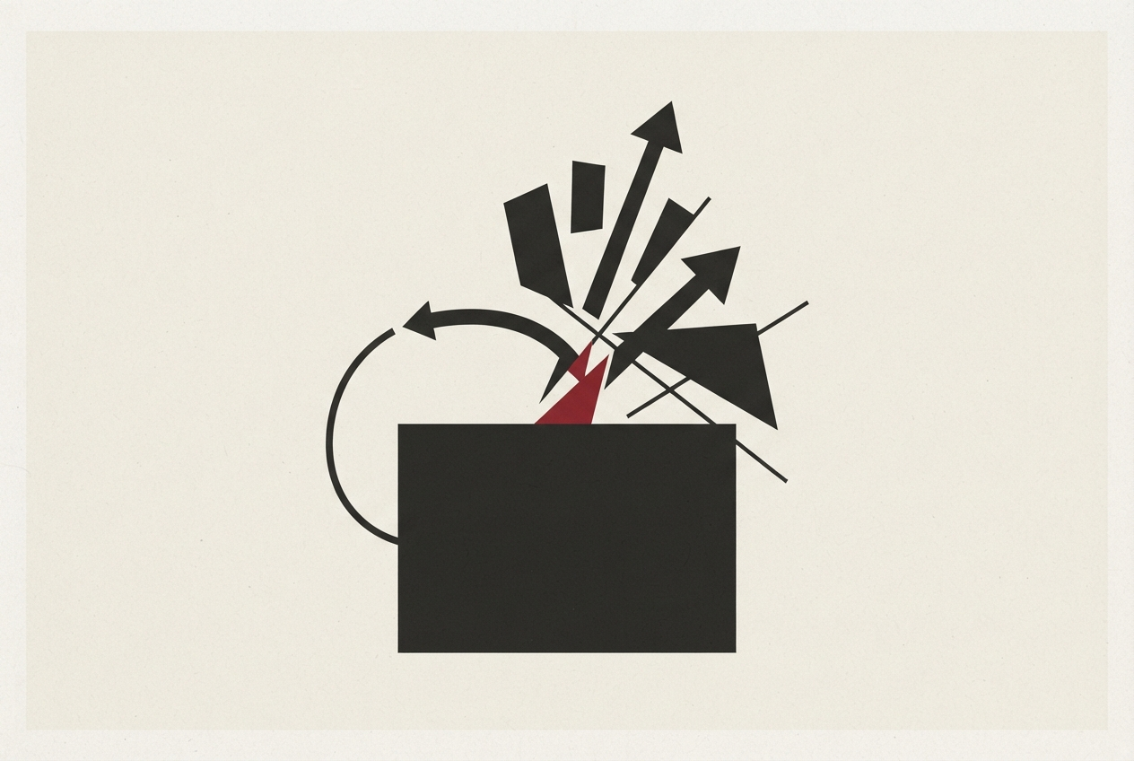 Abstract editorial illustration