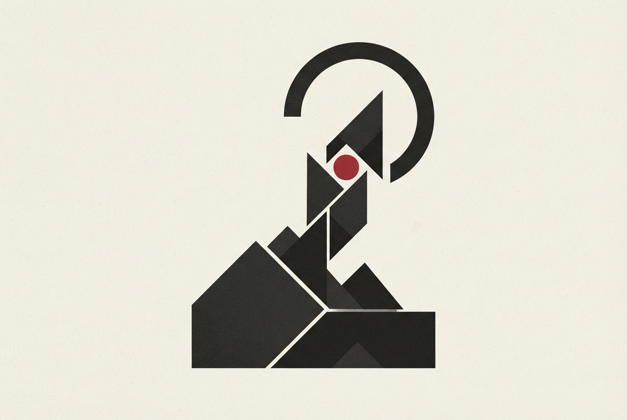 Abstract editorial illustration