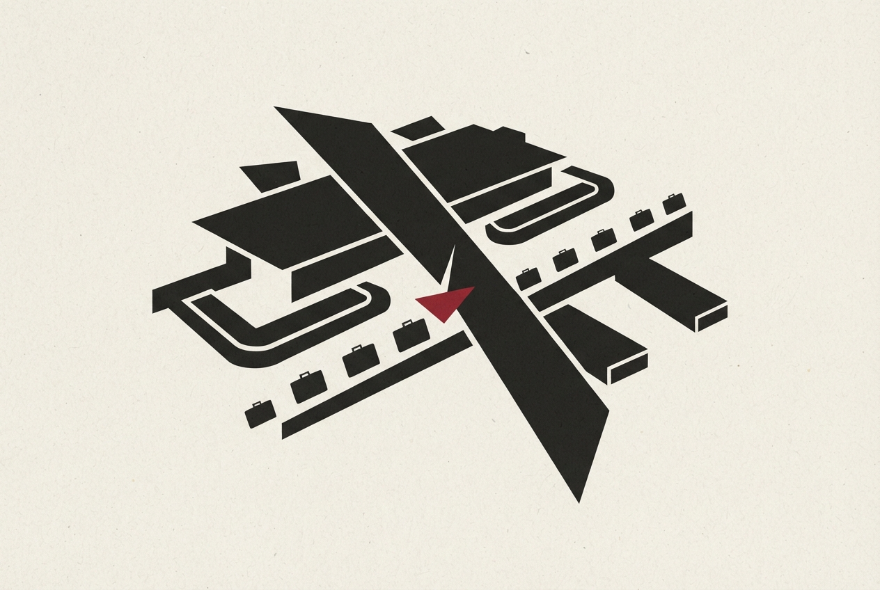 Abstract editorial illustration