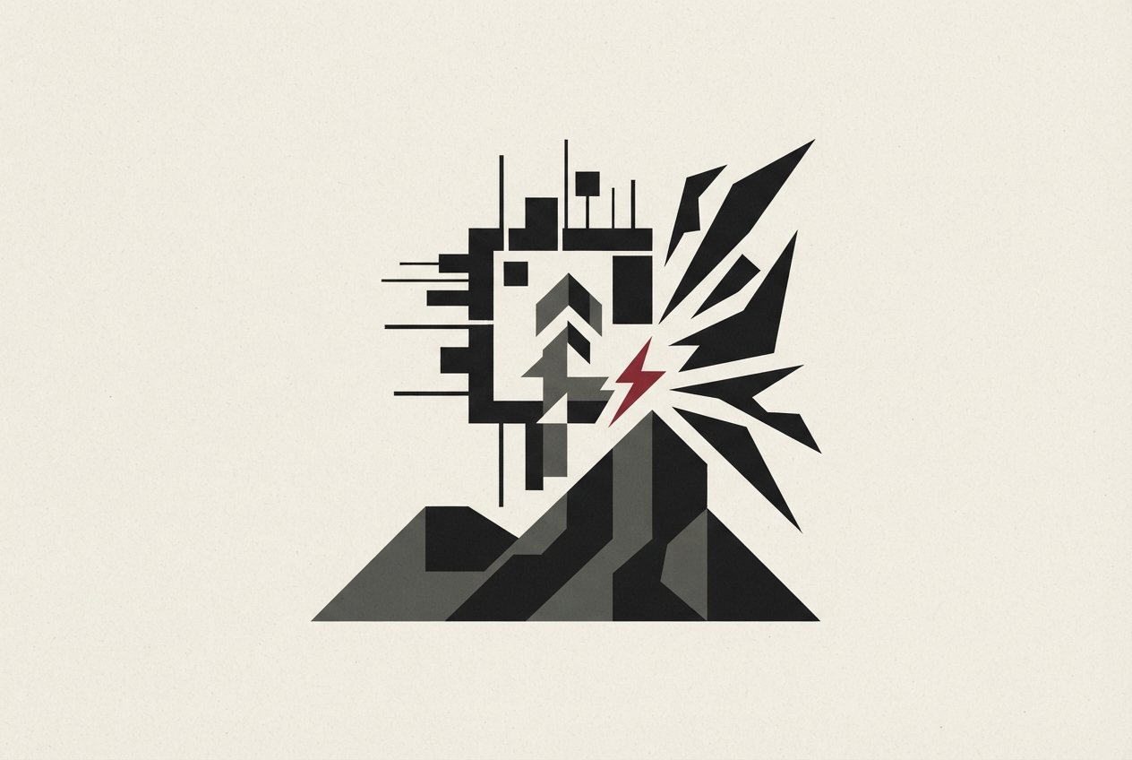Abstract editorial illustration