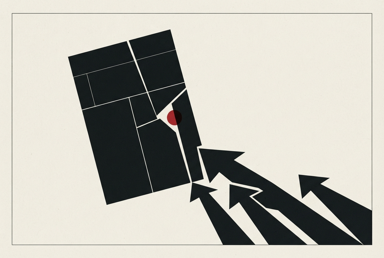 Abstract editorial illustration