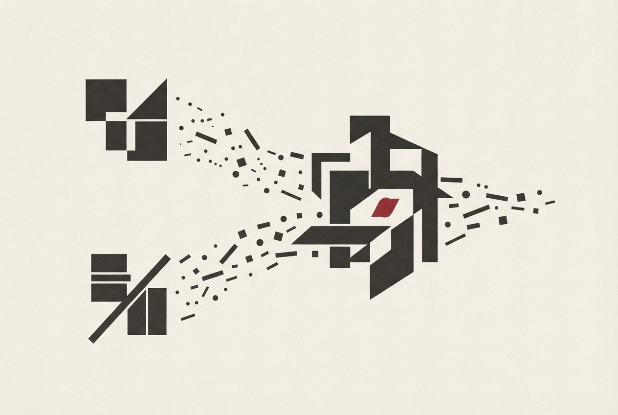 Abstract editorial illustration