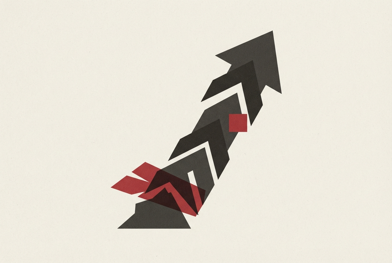 Abstract editorial illustration