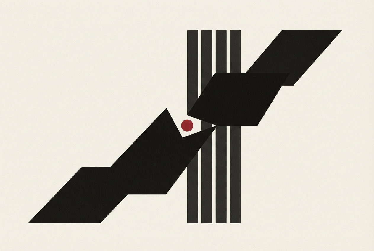Abstract editorial illustration