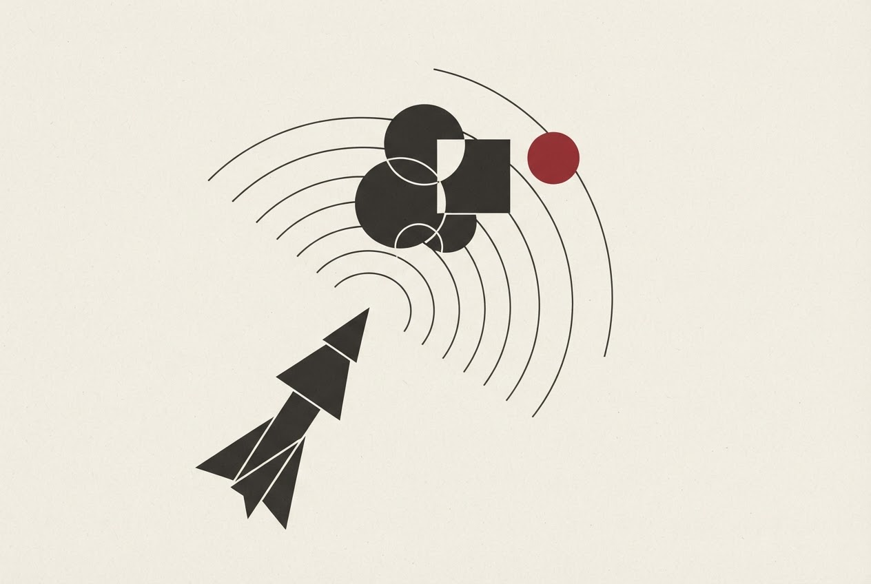 Abstract editorial illustration