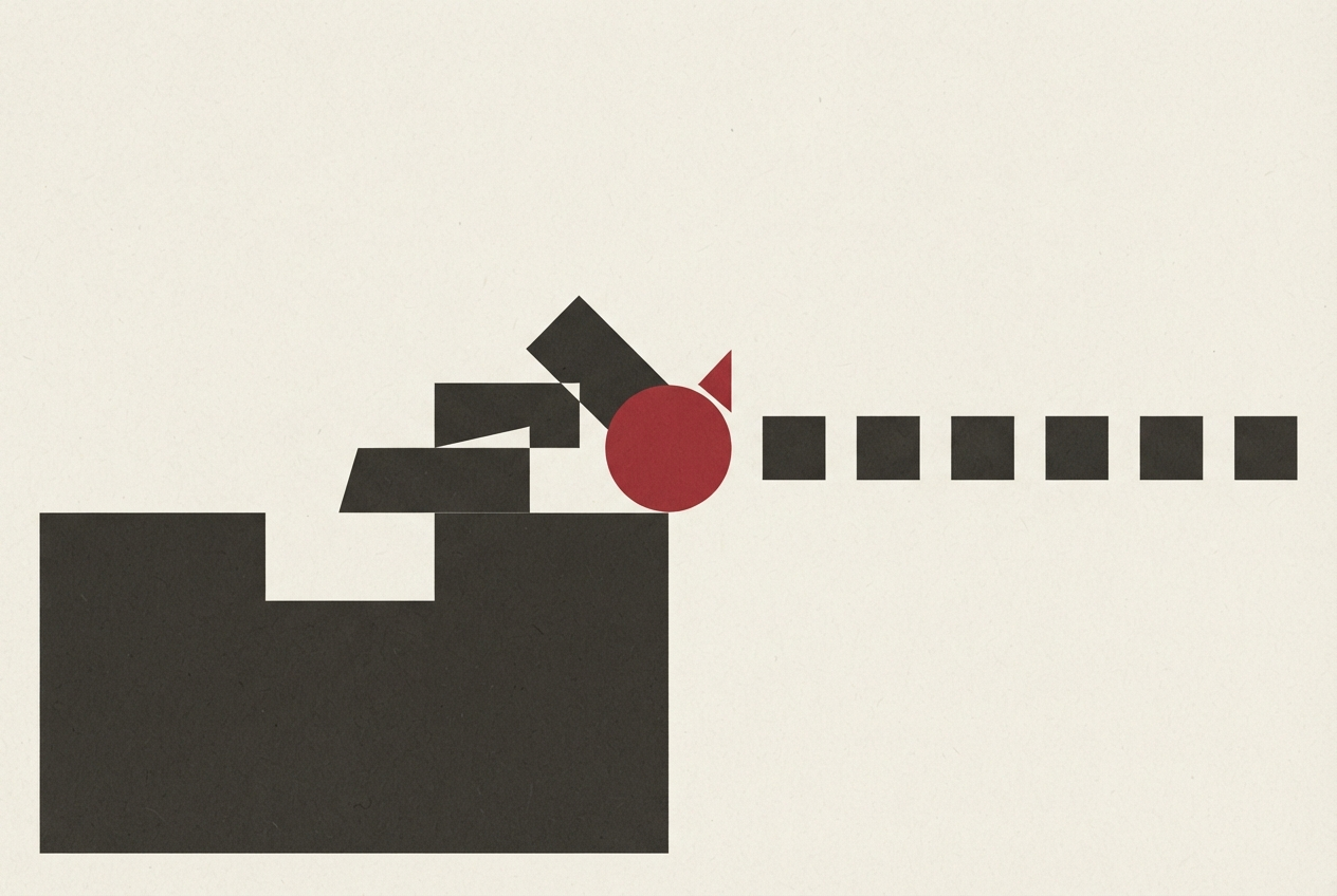 Abstract editorial illustration