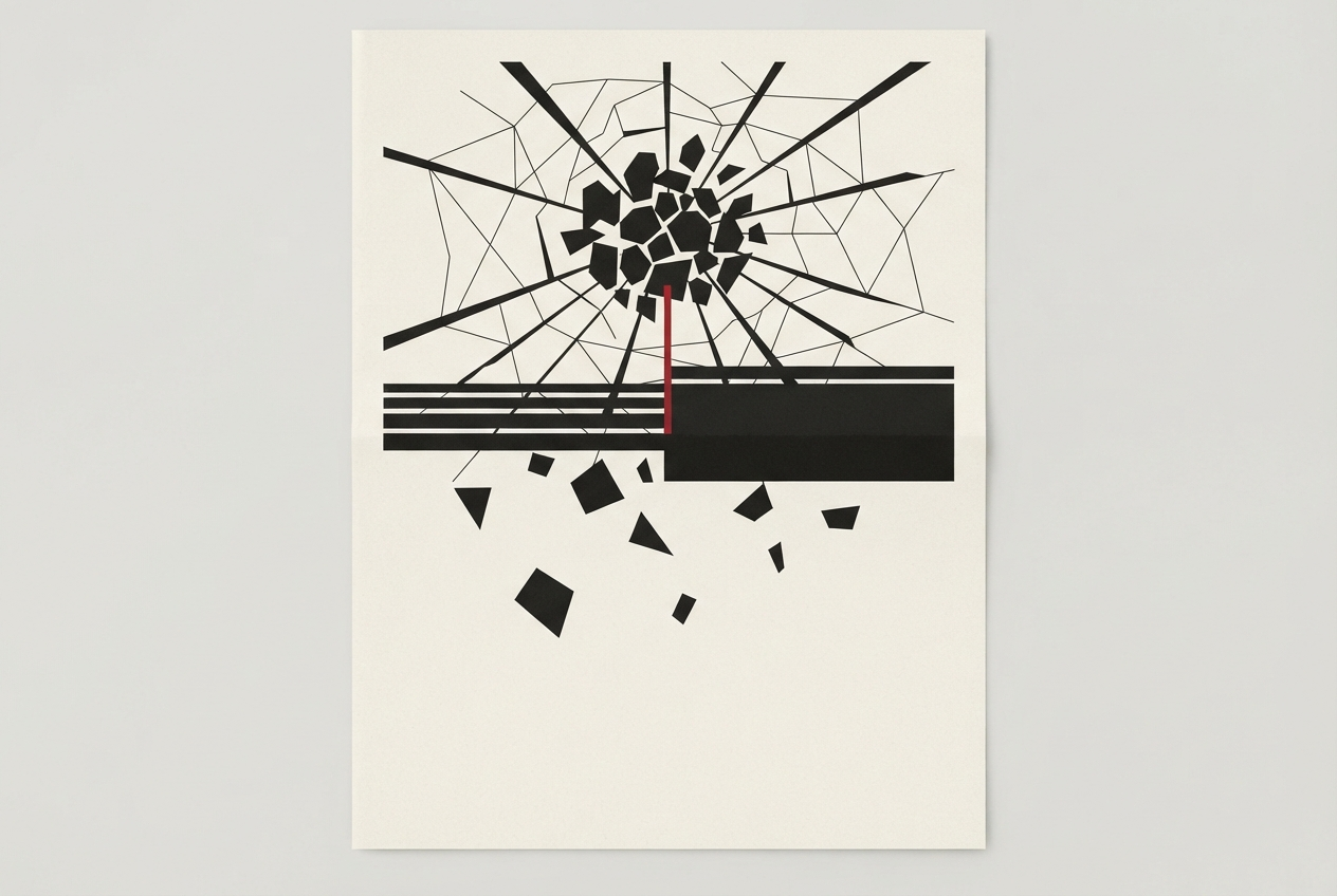 Abstract editorial illustration