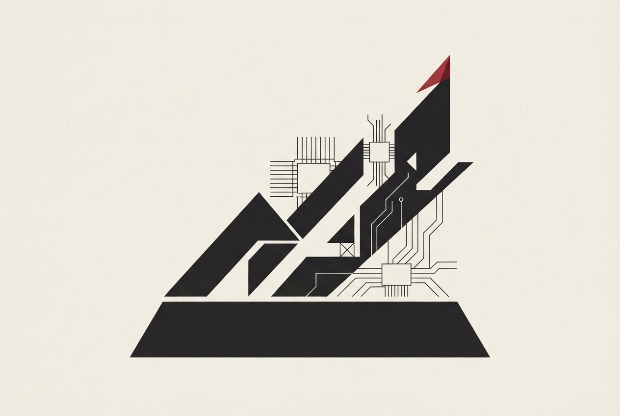 Abstract editorial illustration