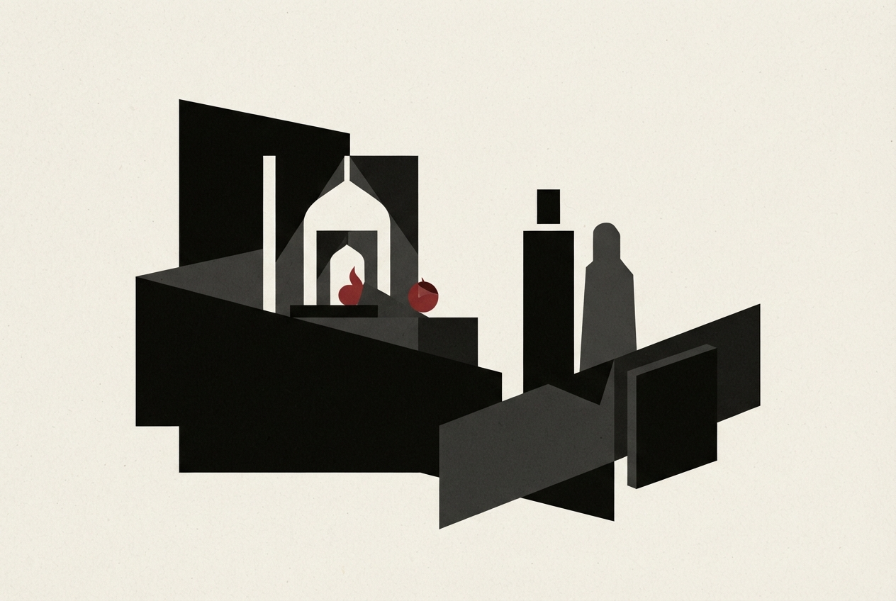 Abstract editorial illustration