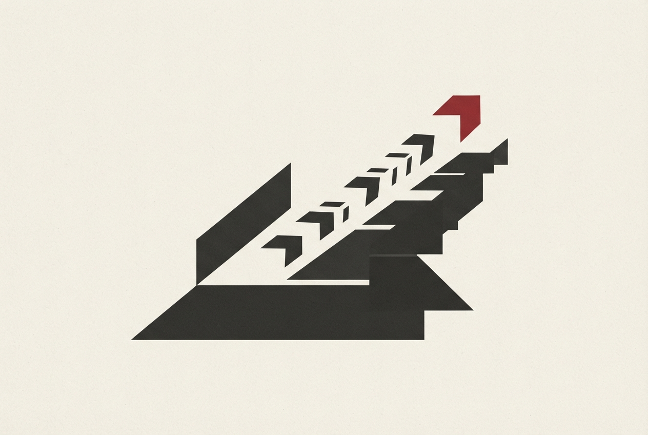 Abstract editorial illustration