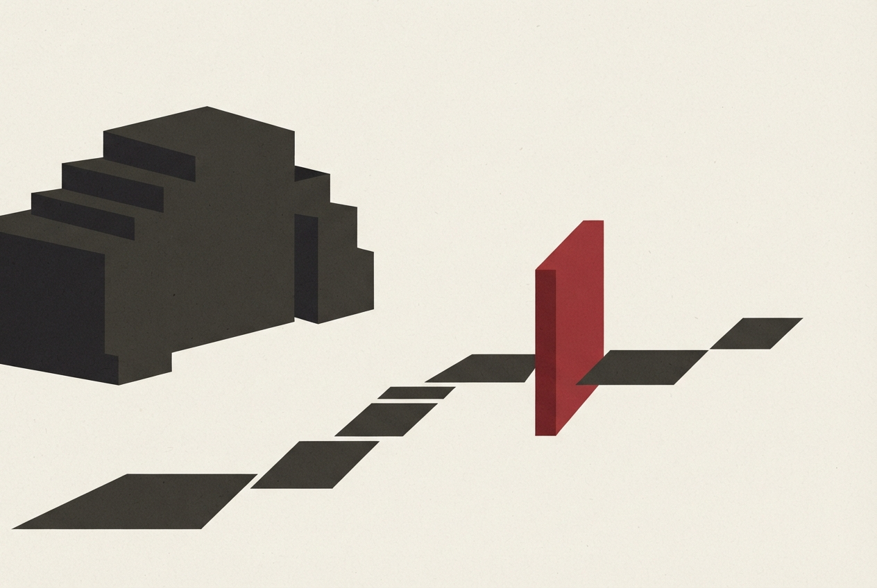 Abstract editorial illustration