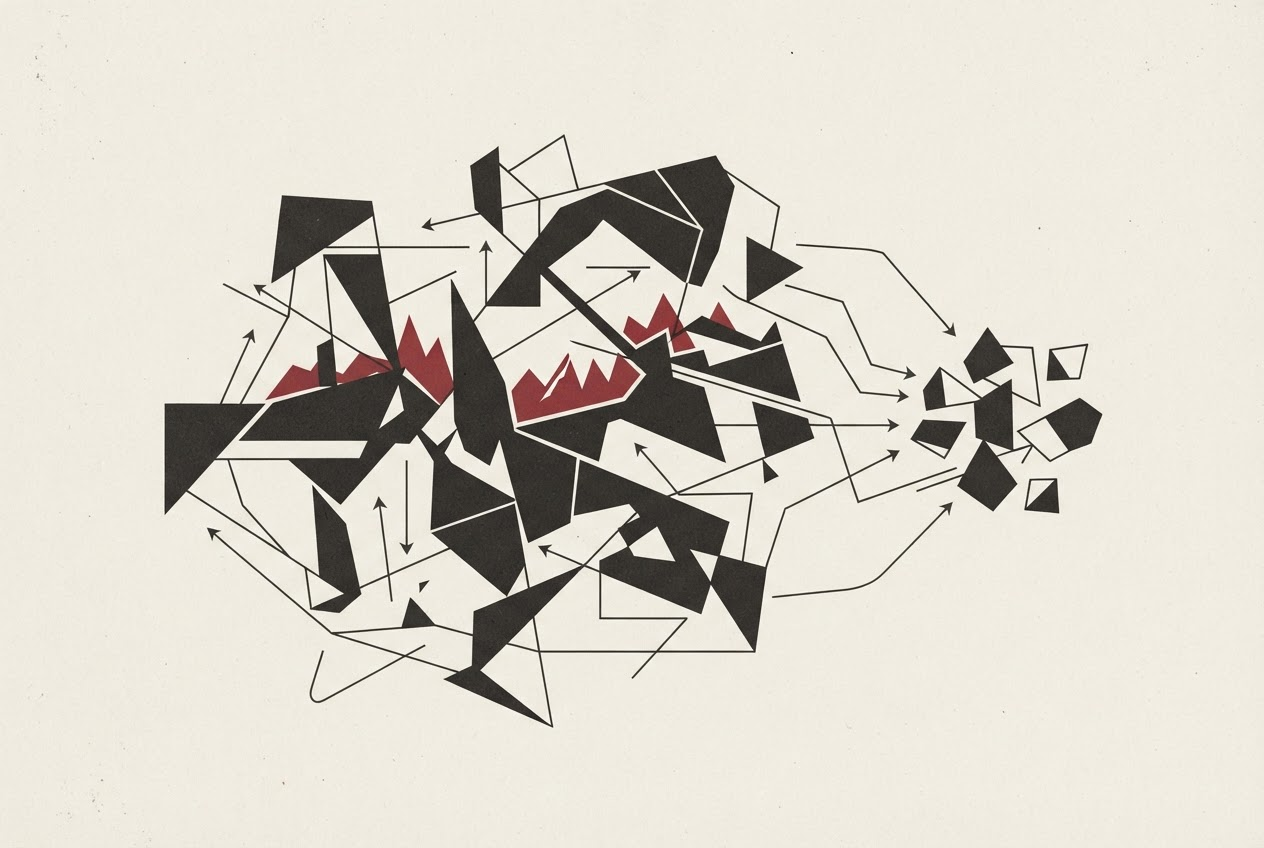 Abstract editorial illustration