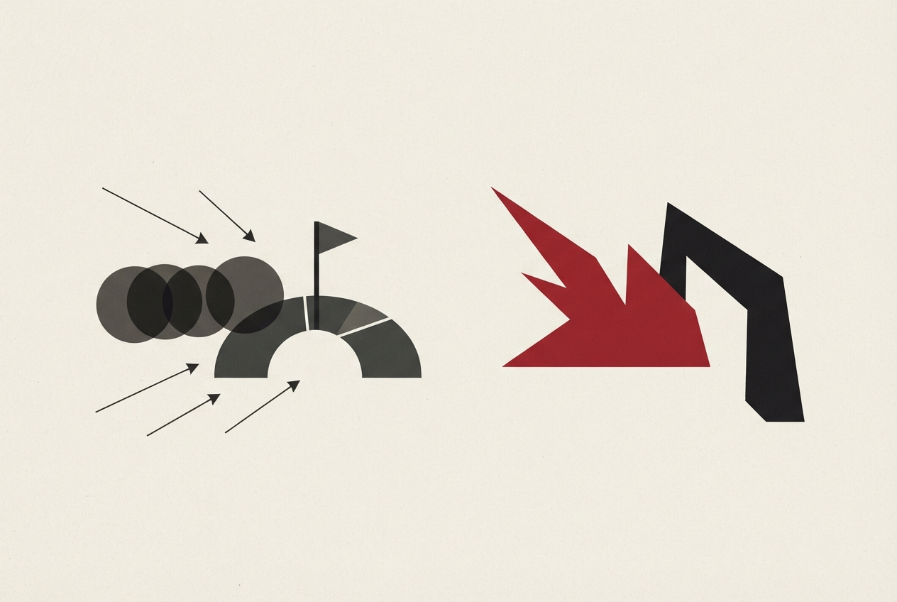 Abstract editorial illustration
