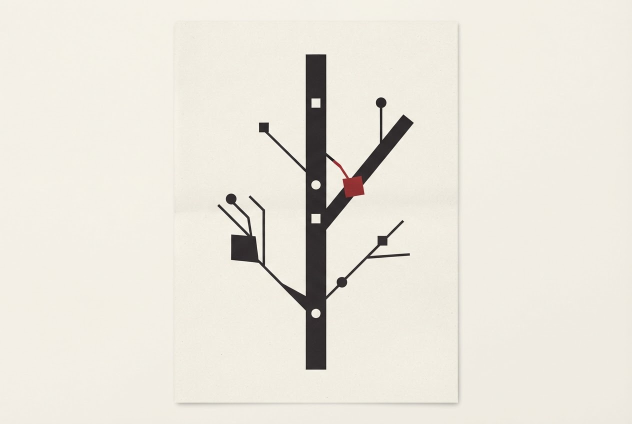 Abstract editorial illustration
