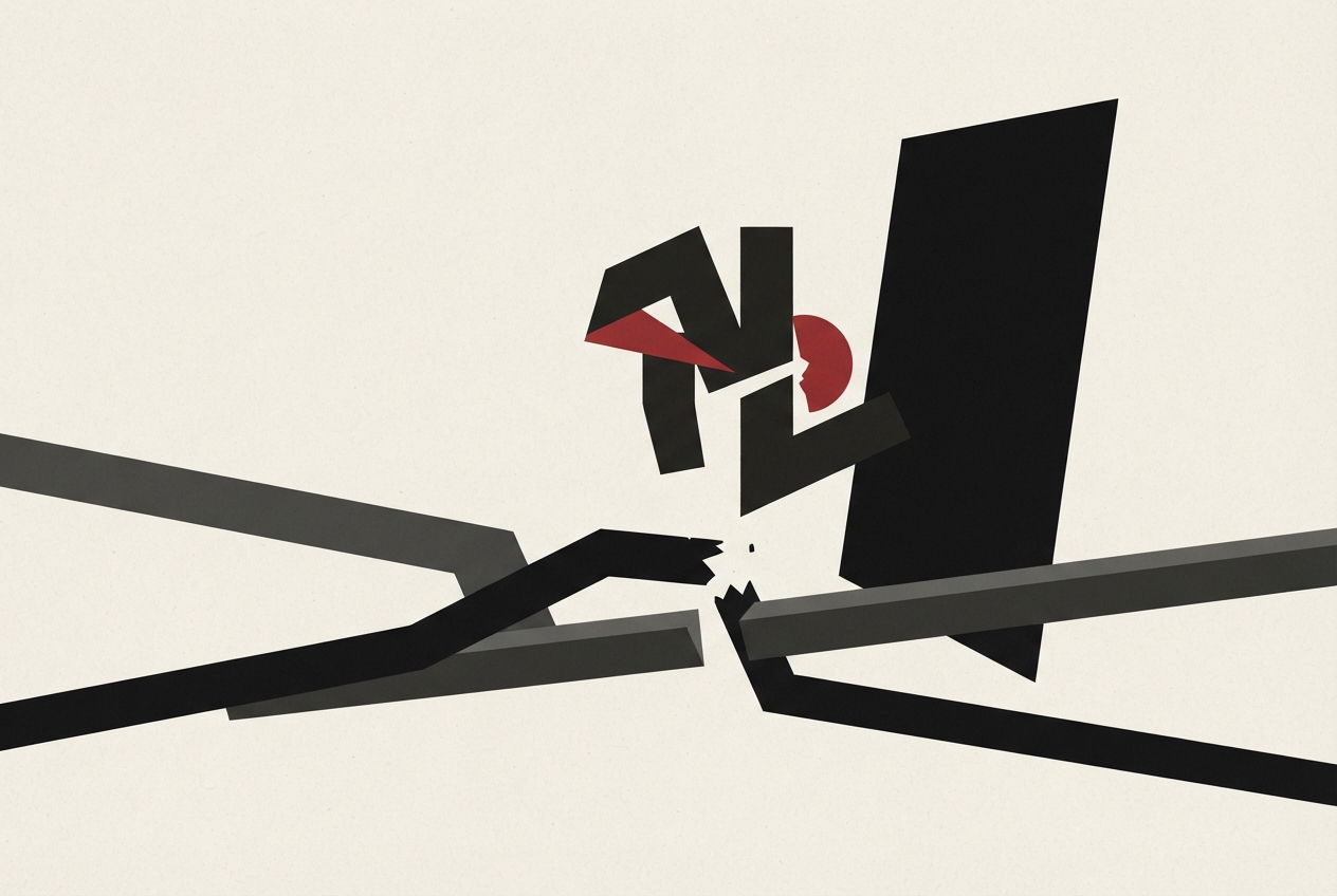 Abstract editorial illustration
