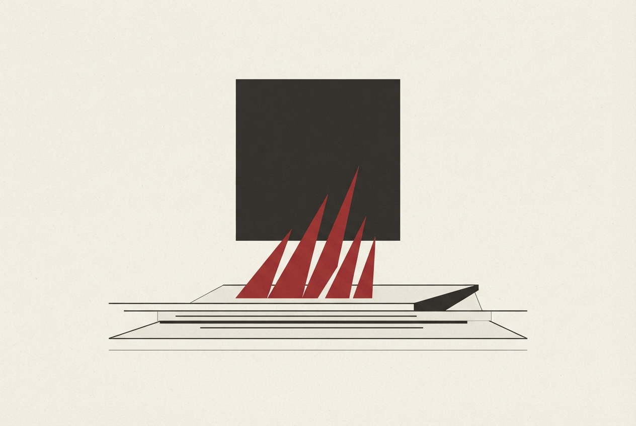 Abstract editorial illustration