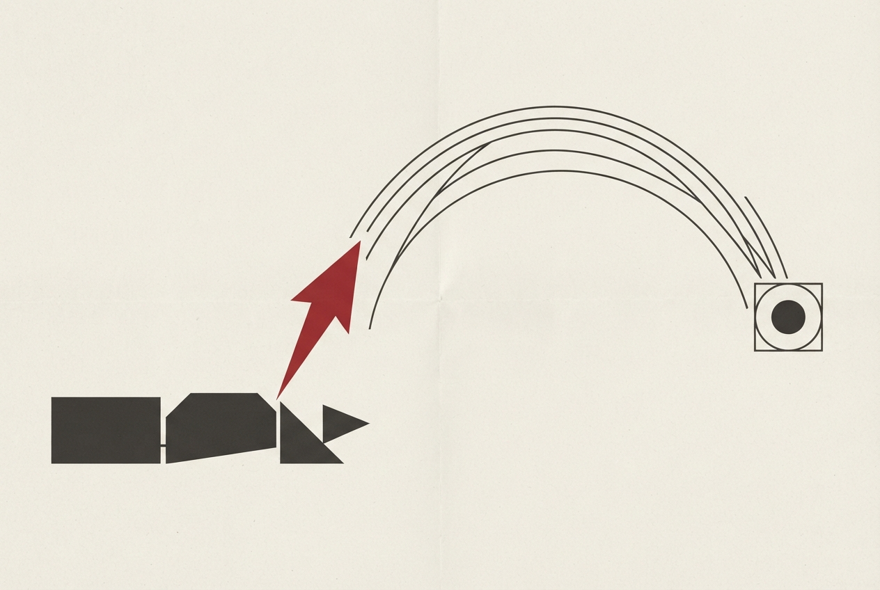 Abstract editorial illustration