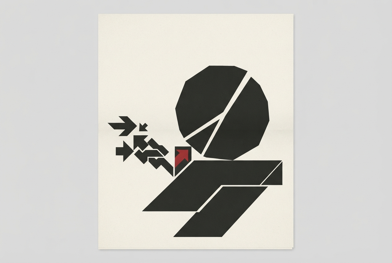 Abstract editorial illustration