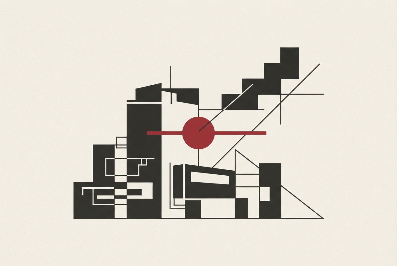 Abstract editorial illustration