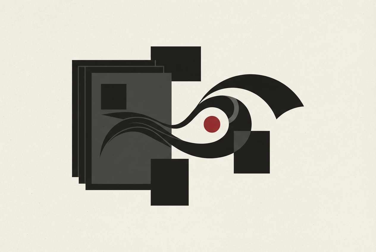 Abstract editorial illustration