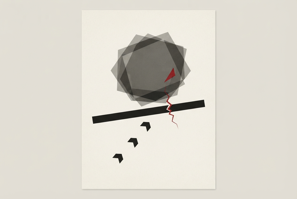 Abstract editorial illustration
