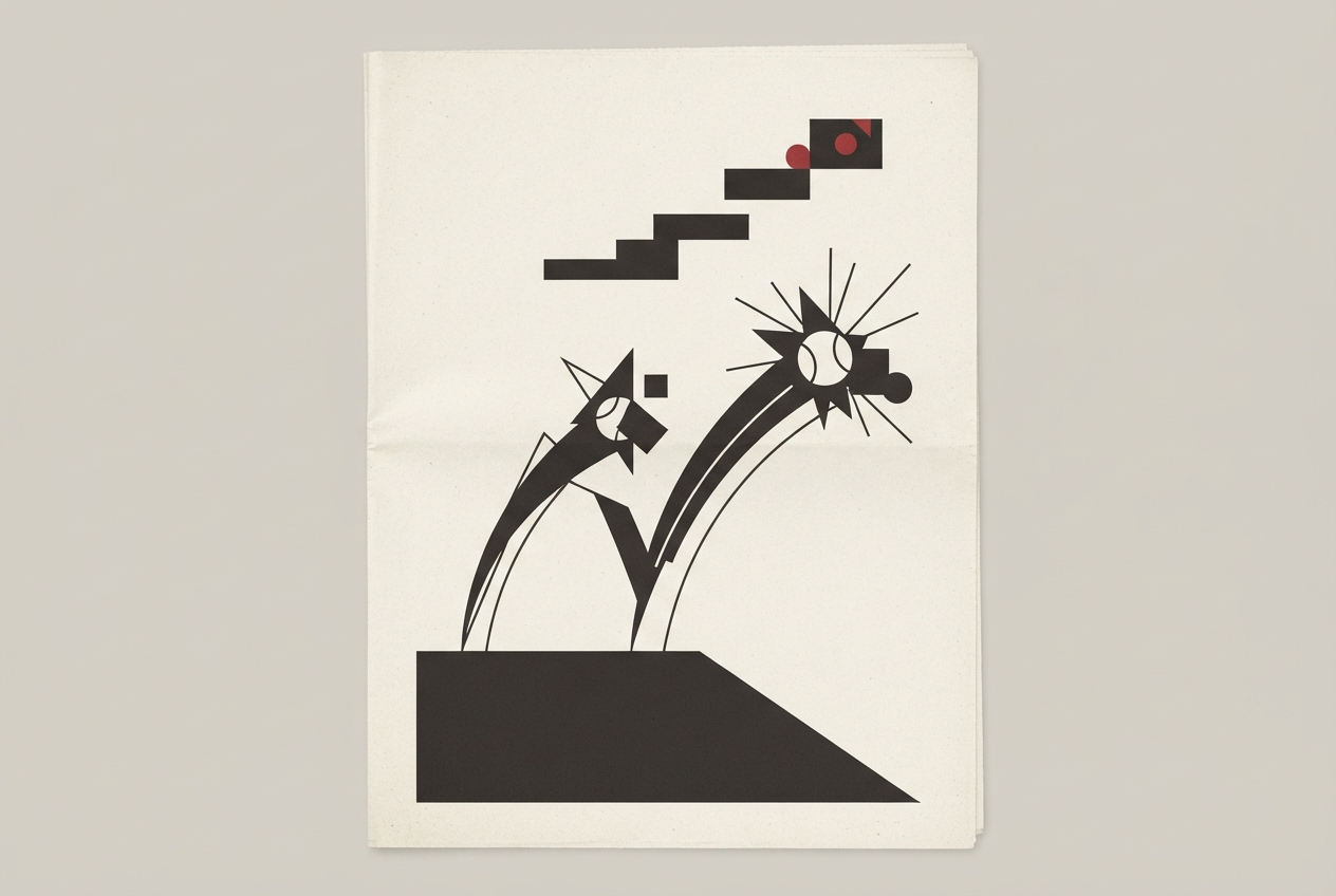 Abstract editorial illustration