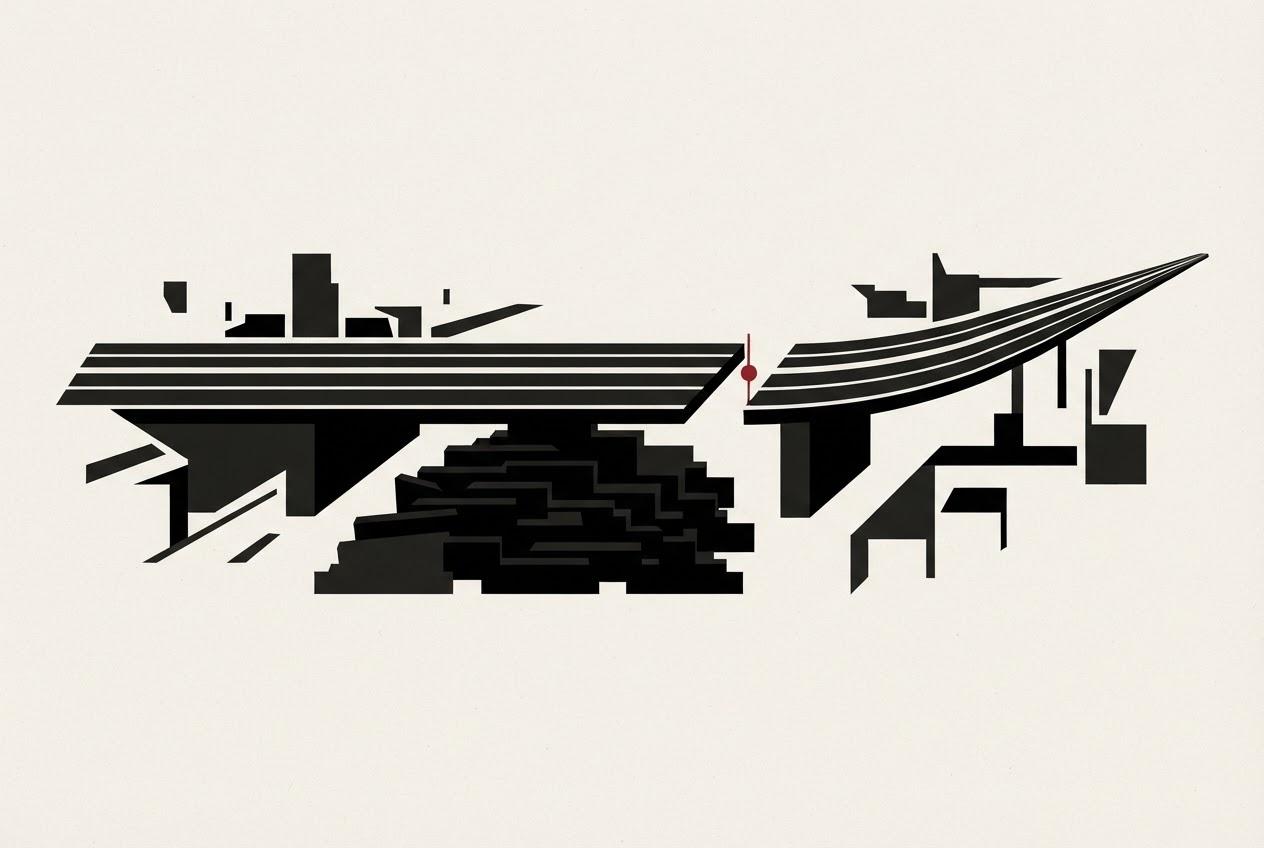 Abstract editorial illustration