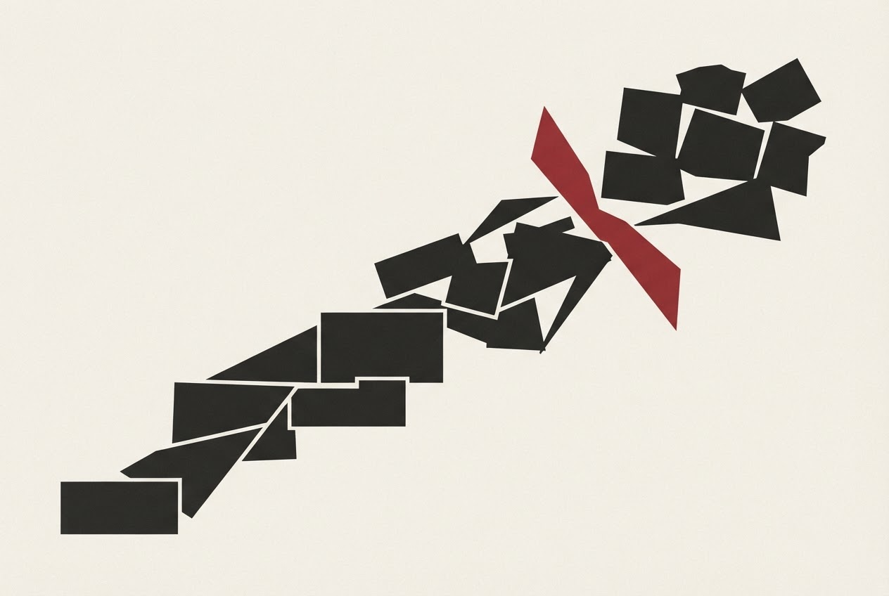 Abstract editorial illustration