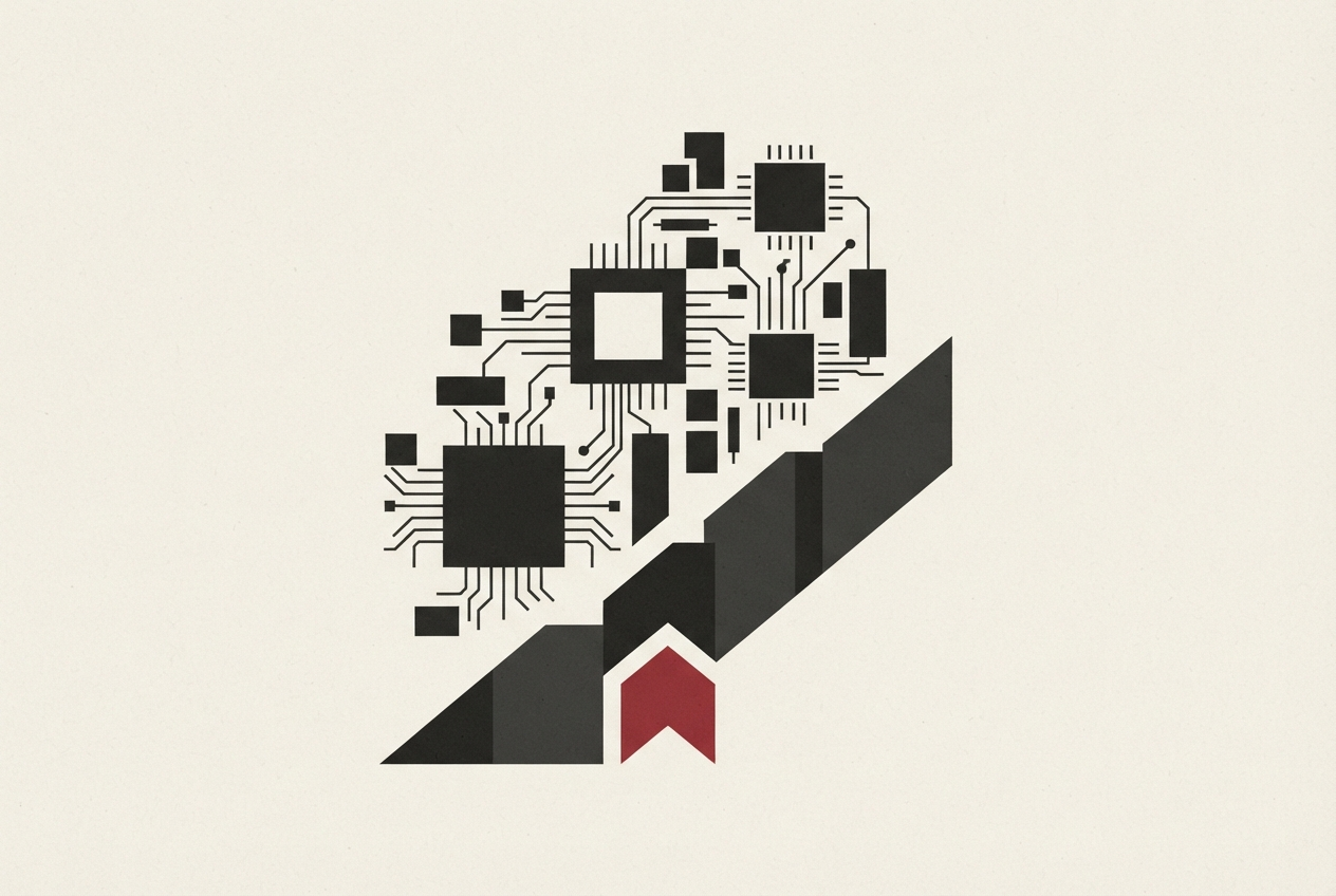 Abstract editorial illustration