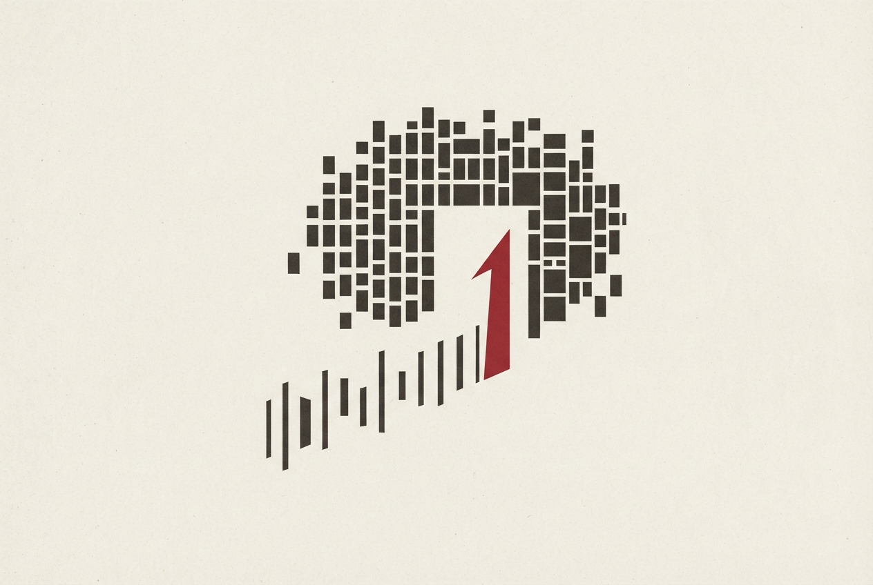 Abstract editorial illustration