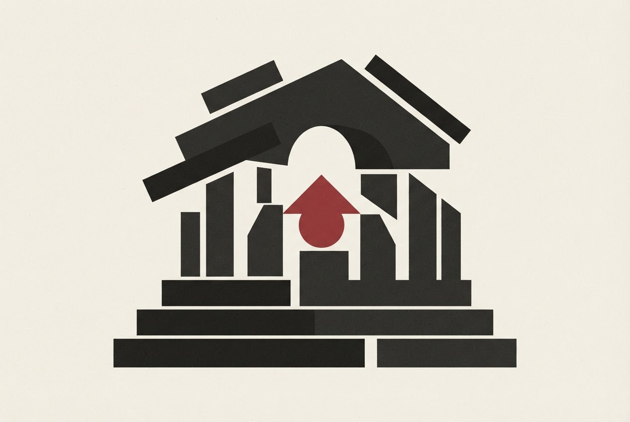 Abstract editorial illustration