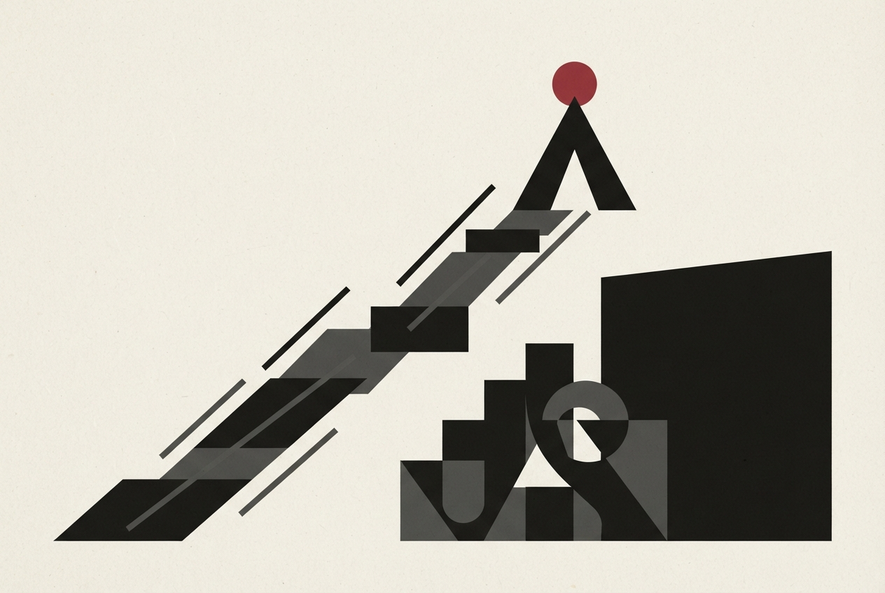 Abstract editorial illustration