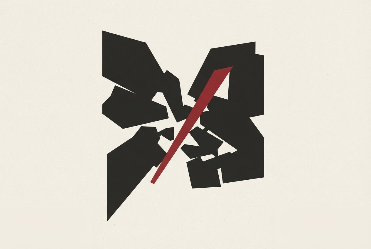 Abstract editorial illustration