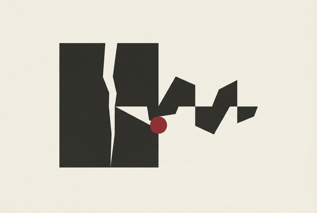 Abstract editorial illustration