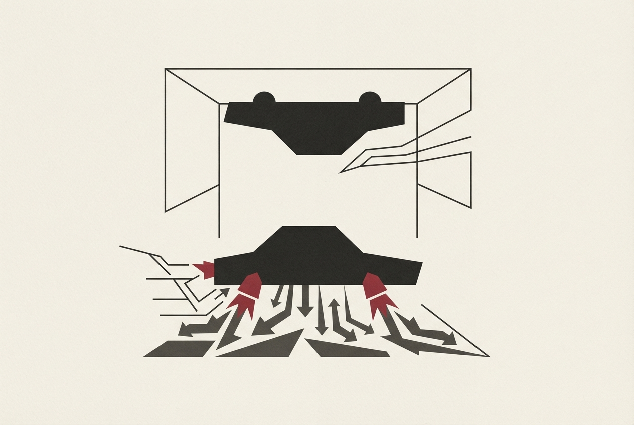 Abstract editorial illustration