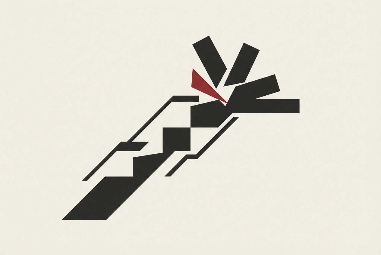 Abstract editorial illustration